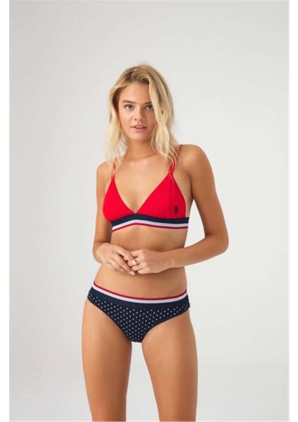 66253 Kadın Kırmızı Büstiyer Slip Takım