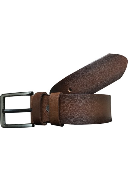Deri 2'li Set 4.5 cm Kot, Spor Kemer Siyah, Kahverengi