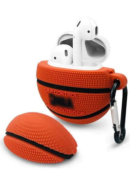 Airpods 1-2 Kılıf Basketbol Topu Turuncu