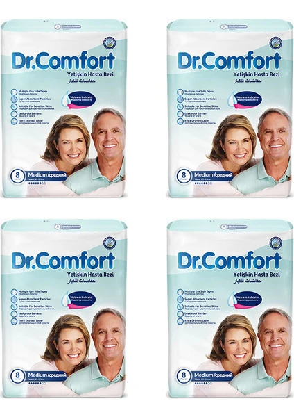 Dr.comfort Külotlu Yetişkin Hasta Hasta Bezi Medium 30LU - 4 Paket