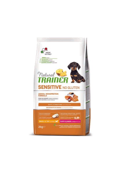 Sensitive No Gluten Mini Puppy Salmon Somonlu Mini Irk Yavru Köpek Maması 2 Kg