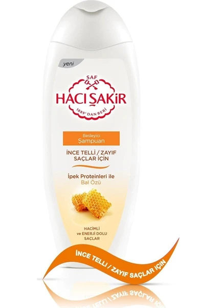 Hacı Şakir Şampuan 500ML Bal Ince Telli Zayıf