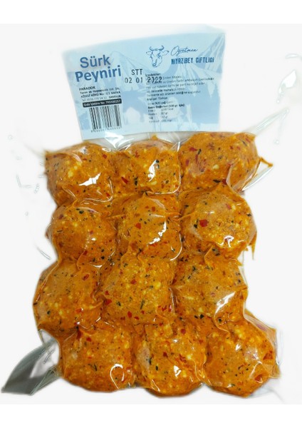 Doğal Sürk Peyniri 500 Gr. Vakumlu Lezzet Topları