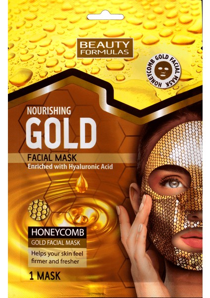 Beauty Formulas Gold Honeycomb Mask Balpeteği Maske 1 Adet