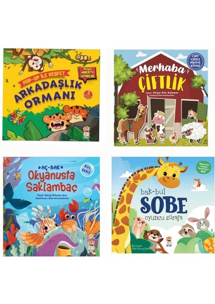 4 Lü Aktiviteli Set ( Arkadaşlık Ormanı - Merhaba Çiftlik - Okyanusta Saklambaç -Sobe Oyuncu Zürafa