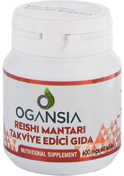 Reishi Mantarı Takviye Edici Gıda 600 Mg x 60 Tablet