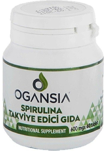 Spirulina Takviye Edici Gıda 600 Mg 60 Tablet MW0002