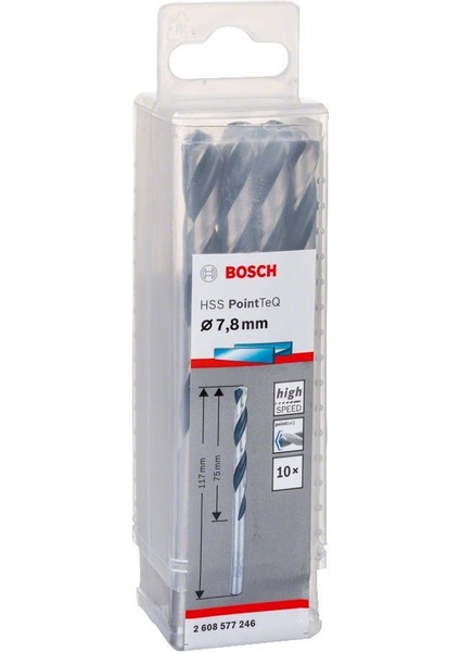 - Hss-Pointeq Metal Matkap Ucu 7,8 mm 10'lu 2608577246 fiyatları