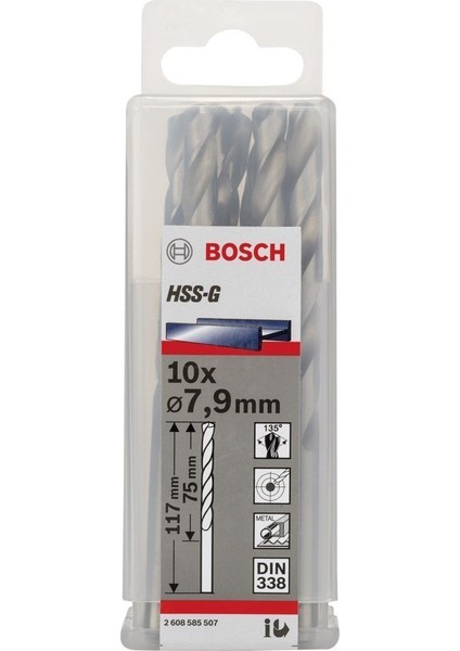 Hss-G 7,9X117 mm 10'lu Paket 2608585507 fiyatları