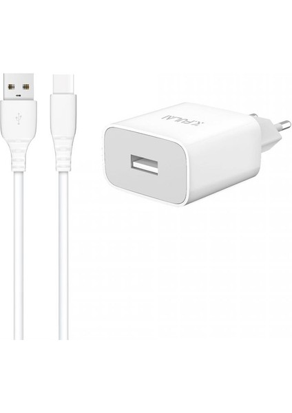 Ka 01T 10W Şarj Adaptörü + Type C USB Kablo