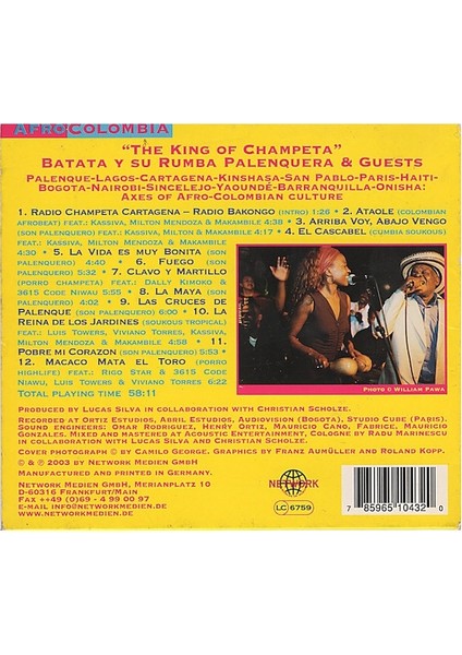 Batata Y Su Rumba Palenquera – Radio Bakongo CD