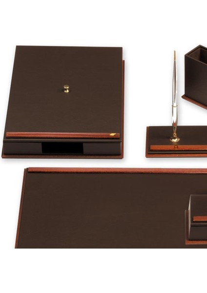 680-49 Linea Hakiki Deri ve Ağaç Kaplama Sümen Takımı Koyu Kahverengi modelleri