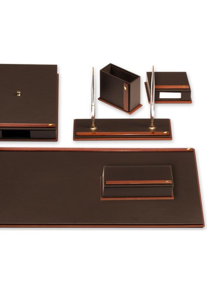 680-49 Linea Hakiki Deri ve Ağaç Kaplama Sümen Takımı Koyu Kahverengi fırsatları
