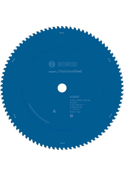 Paslanmaz Çelik Expert 355*25,4 mm 90 Diş Expert Daire Testere Bıçağı 2608644282