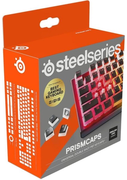 Steelseries Prism Caps Siyah Tuş Takımı Uk