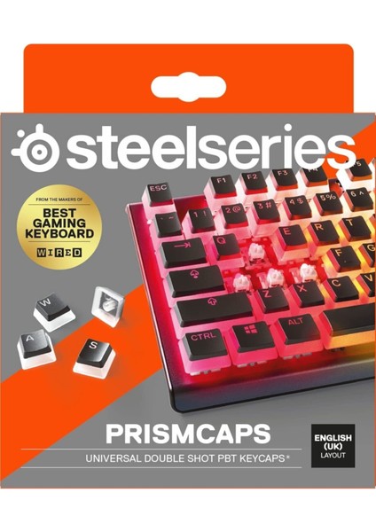 Steelseries Prism Caps Siyah Tuş Takımı Uk