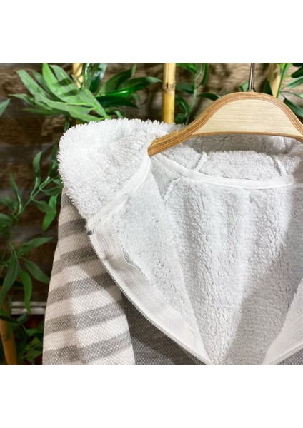 %100 Pamuk Wellsoft Içi Peluşlu Bebek Tulum Geyik Nakış