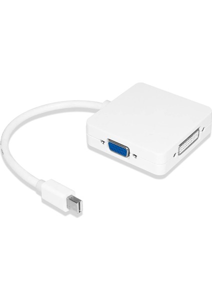 Full Hd Mini Displayport To Hdmi/vga/dvi Çevirici