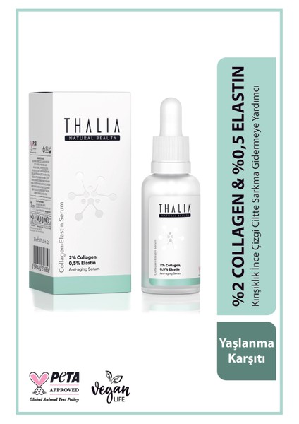 Peptit Içerikli Cilt Bakım Serumu %2 COLLAGEN & %0,5 ELASTIN - 30 Ml fiyatları