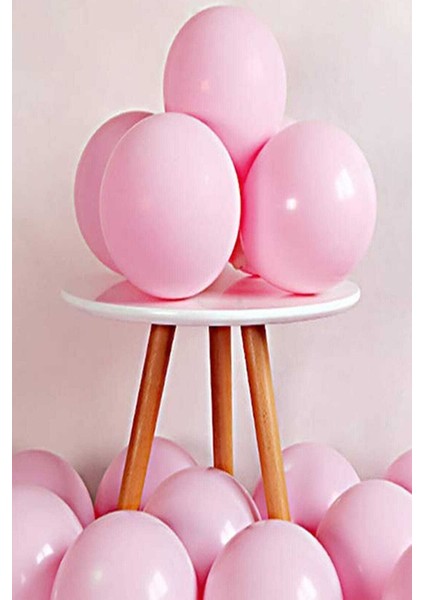 Makaron Pembe Balon 20 Adet