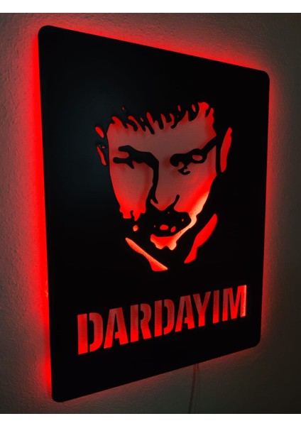 Azer Bülbül Dardayım LED Işıklı Tablo