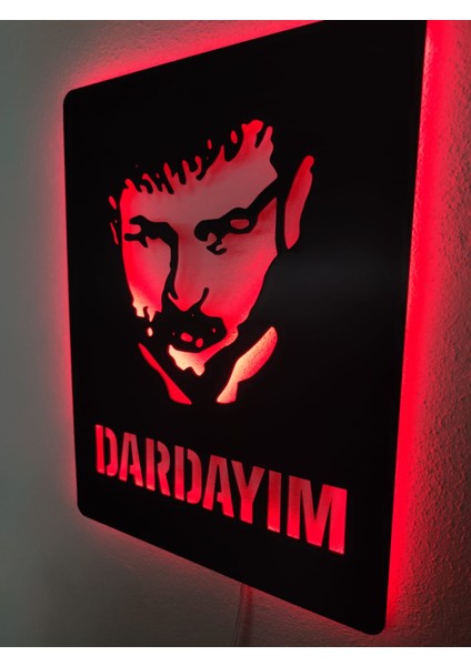Azer Bülbül Dardayım LED Işıklı Tablo