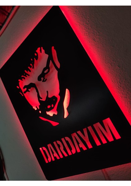 Azer Bülbül Dardayım LED Işıklı Tablo