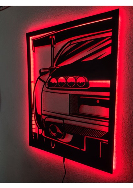 Supra LED Işıklı Ahşap Tablo