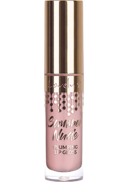 Lip Gloss Summer Nude Plumping 3 Pembe Nude Dudak Parlatıcısı