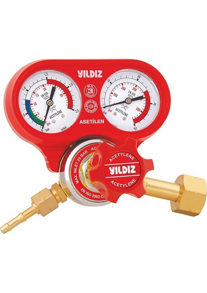 Yıldız 5411S Asetilen Basınç Düşürücü