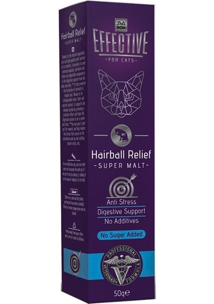 Effective Kedi Maltı Hairball Relief - Anti Stress 50G