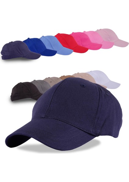 Düz Renk Spor Beyzbol Kep Pamuklu Şapka