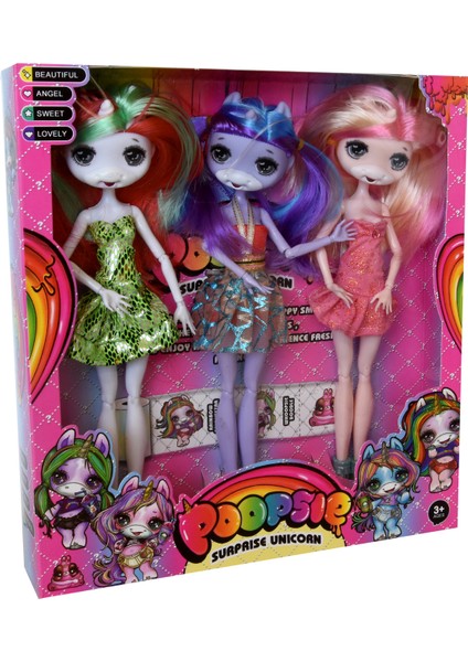 Bebek Seti Popsie Bebek Sonsuz Hareketli 3 Lü 28 cm