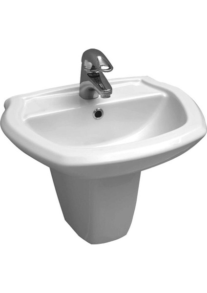 Çocuk 40X50 cm Yarım Ayaklı Lavabo 8758STS110H