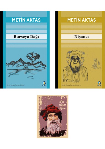 Nişancı - Burseya Dağı - Metin Aktaş Roman Seti - Seyit Rıza Resimli Not Defteri