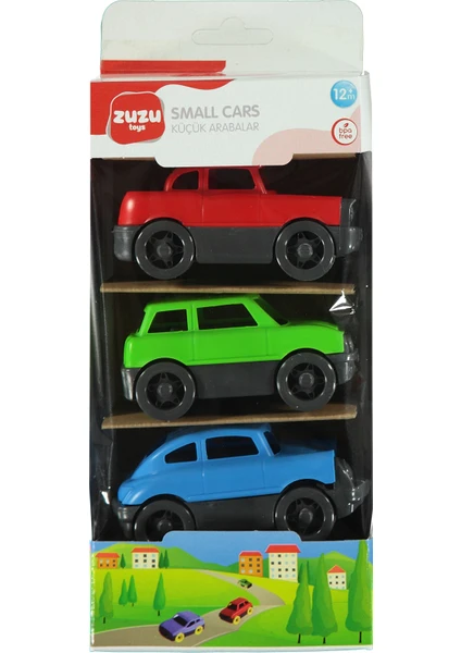 Zuzu Toys Zuzu 3'lü Küçük Arabalar