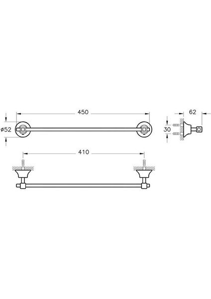 Juno Swarovski Havluluk (450MM)