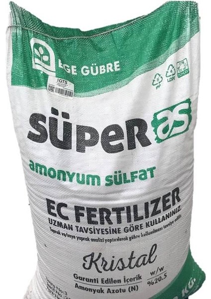 Şeker Gübresi Çim Gübresi Süper As %21 Azot Gübresi - 25 kg