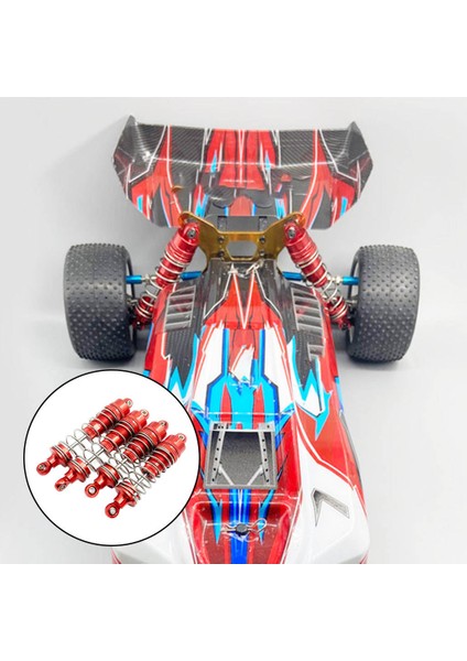 4x 1:10 Rc Ön ve Arka Amortisör Damper Wltoys 104001 Için Model Buggy Trucks Aksesuarları - Kırmızı (Yurt Dışından)