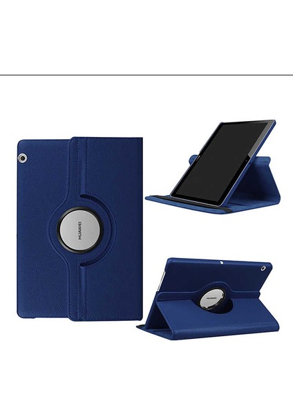 Huawei T3 7 Uyumlu 360 Derece Dönen Standlı Pu-Deri New Case