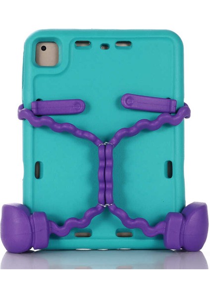Apple iPad 9.7 2017 Uyumlu Tutma Kollu Standlı Yüksek Koruma Çocuk Tablet Kılıfı