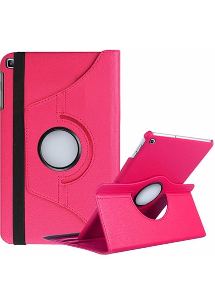 Samsung Galaxy T720 Tab S5E Uyumlu 360 Derece Dönen Standlı Pu-Deri New Case
