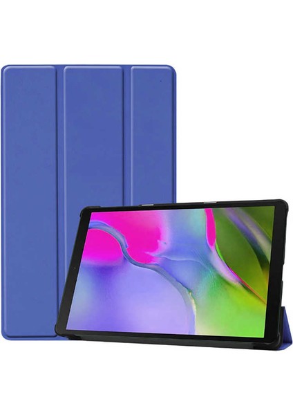 Samsung Galaxy T720 Tab S5E Uyumlu Arka ve Ön Kılıf Katlanır Stand Özelliği Smart Case