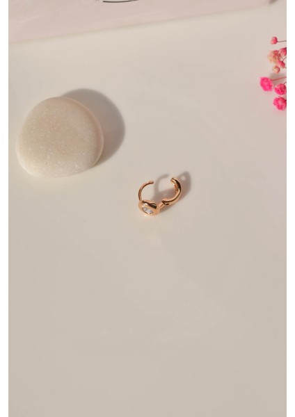 Sacce Scarves&Accessories Tektaş Halka Tragus Piercing Helix Kıkırdak Küpesi
