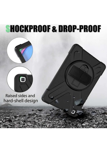 Samsung Galaxy T720 Tab S5E Uyumlu Tablet Kılıf Hard Proctive Omuz Askılı Ultra Koruma fiyatları