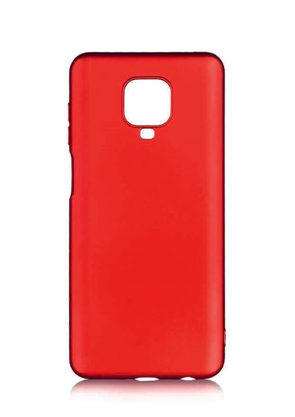 Xiaomi Redmi Note 9 Pro Max Kırmızı Silikon Rubber Kılıf Arka Kapak