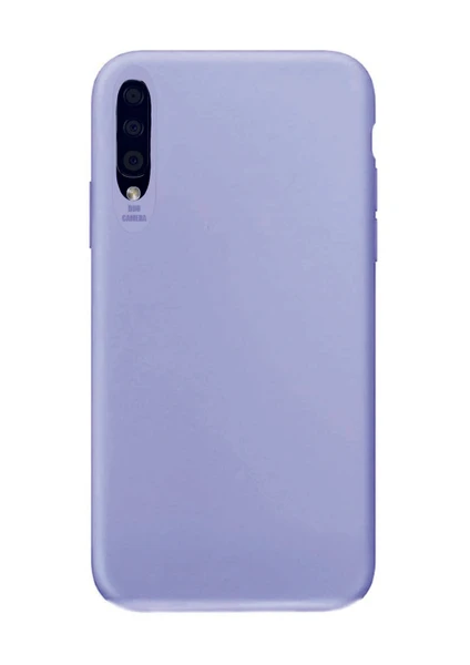 Samsung Galaxy A50 Lila Silikon Rubber Kılıf Arka Kapak