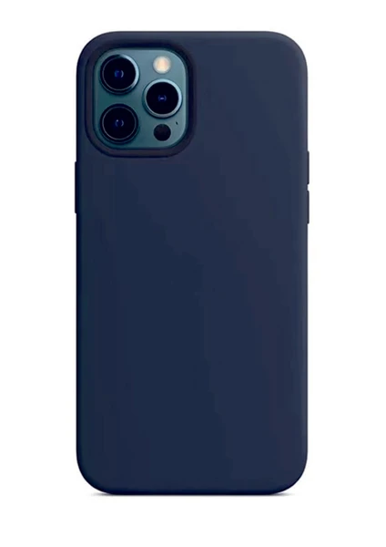 Iphone 11 Pro Lacivert Silikon Rubber Kılıf Arka Kapak