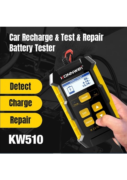 Konnweı KW510 12V 5A Tam Araba Pil Test Cihazı fiyatları