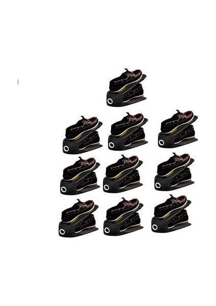 Yer Tasarrufu Sağlayan Ayakkabı Rampası Organizer (6 Adet)